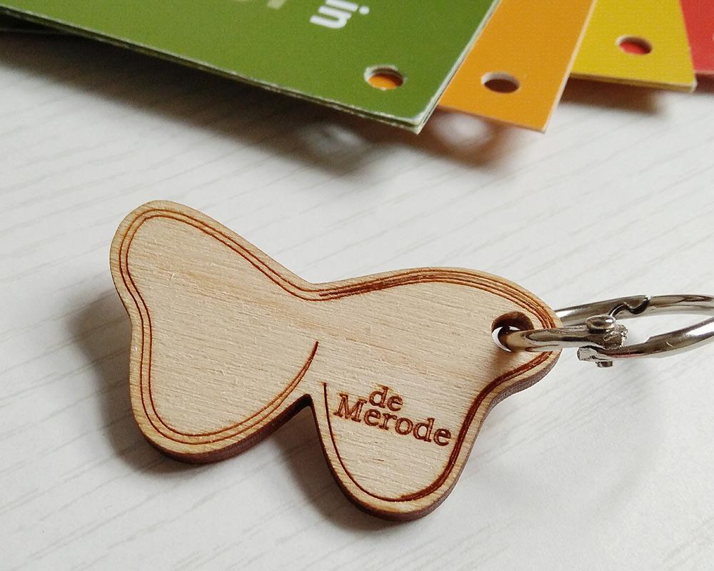 aroma communicatie de Merode brochure lasercut gravure